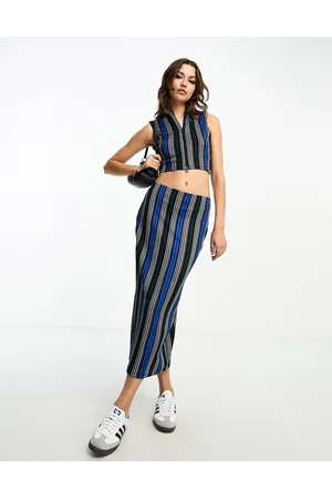 ONLY Midi skirt co-ord in stripe