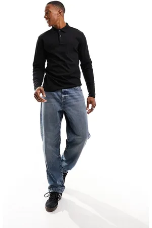 SELECTED Slim fit long sleeve polo in