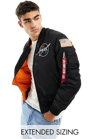 Alpha Industries MA-1 VF NASA badge bomber jacket in