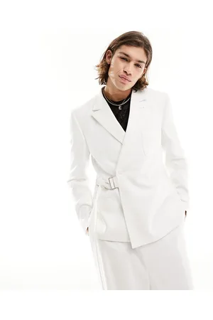 ASOS Slim suit jacket with belt in