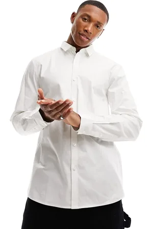 New Look Long sleeve poplin shirt in