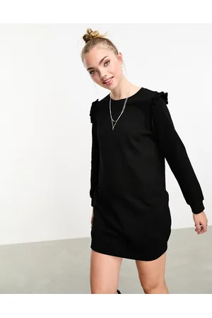 New Look Frill sleeve sweat dress in