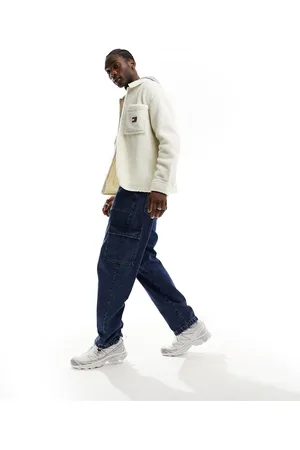 Tommy Hilfiger Solid logo sherpa overshirt in