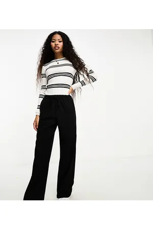 Stradivarius Petite tailored pull on trouser in