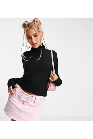 COLLUSION Fine knit roll neck jumper in