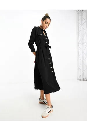 River Island Belted utility midi dress in