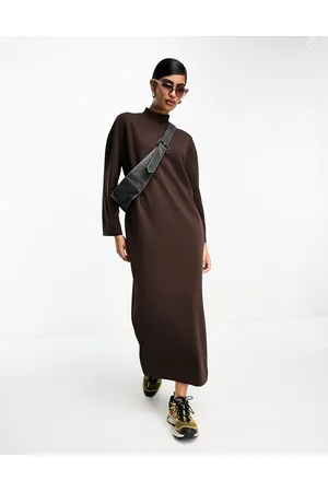 SELECTED Femme oversized high neck maxi dress in