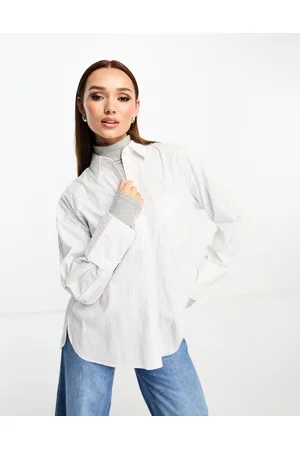 MANGO Thin stripe shirt in