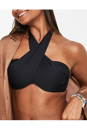 sunseeker Underwire bandeau bikini top in bachelor blue