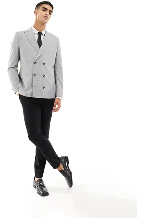 Harry Brown Double breasted suit jacket in grey