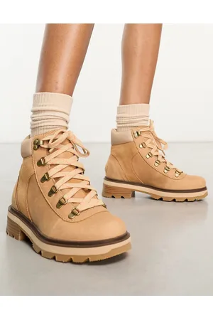 sorel Lennox Hiker lace up boots in camel