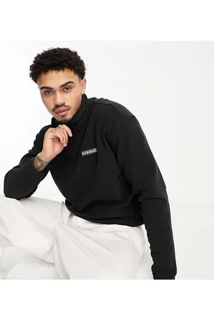 Napapijri Morgex premium tonal logo 1/4 zip sweat in Exclusive at ASOS