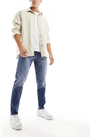 ASOS Tapered jeans in mid wash