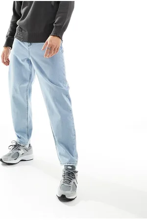 ASOS Relaxed tapered jeans in light wash