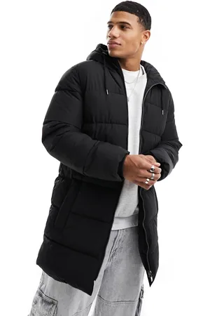 Only & Sons Longline hood puffer jacket in