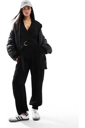 MANGO Jumpsuit with buckle belt in