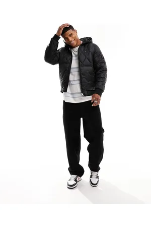 Tommy Hilfiger Mix quilt hooded jacket in