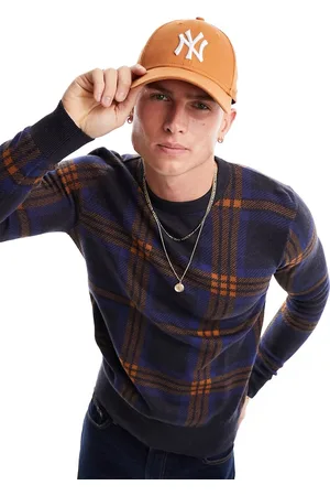 Ben Sherman Jacquard check crew neck shirt in