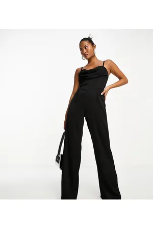Jaded Rose Satin corset jumpsuit in