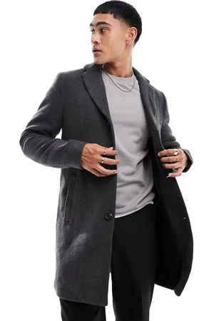 Only & Sons Wool mix overcoat in
