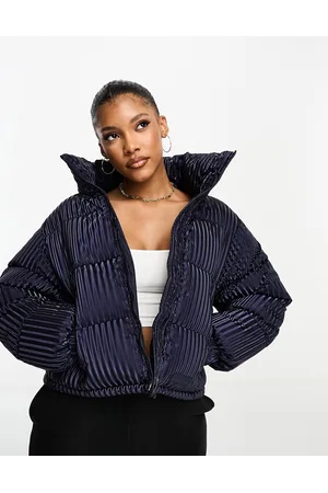 Sixth June Oversized iridescent puffer jacket in