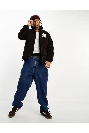 New Era NY Yankees corduroy puffer jacket in