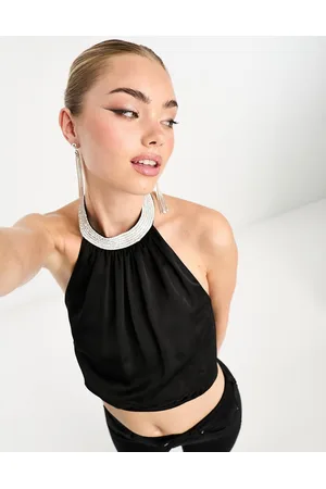 Forever New Embellished tie back top in