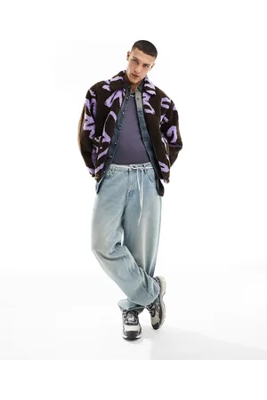 Obey Portions sherpa jacket in