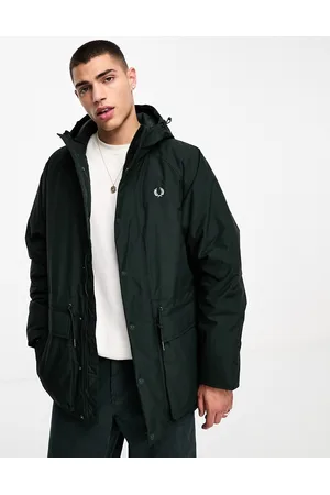 Fred Perry Padded zip through jacket in night