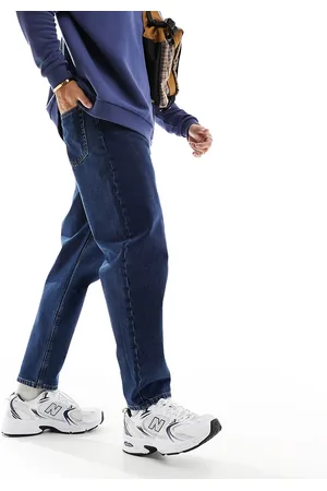 ASOS Relaxed tapered jeans in dark wash