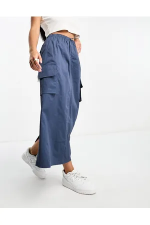 Sixth June Cargo maxi skirt in navy