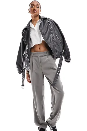 ONLY Tailored straight leg dad trouser In