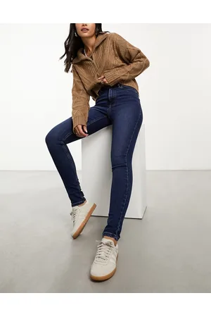 New Look Lift and shape skinny jeans in dark blue