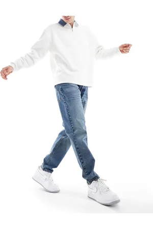ASOS Vintage tapered jeans in tinted dark wash