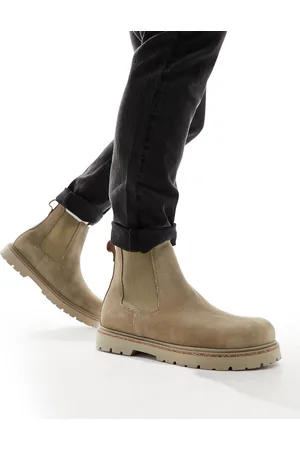 Birkenstock Highwood chelsea boots in taupe suede