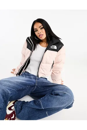 The North Face Nuptse cropped down puffer jacket in