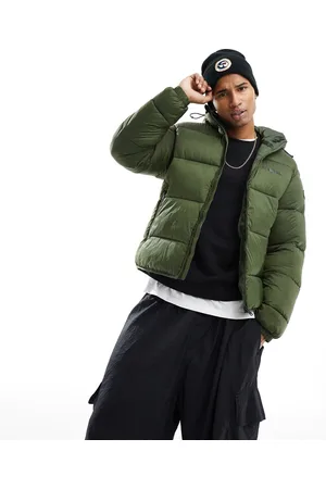 Napapijri Suomi hooded puffer jacket in khaki