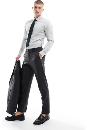 SELECTED Slim smart trouser in dark