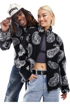 Napapijri Zip up paisley print fleece in