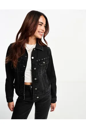 Lee Co-ord denim jacket in with stud detailing