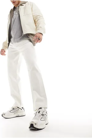 Pull&Bear Straight fit trouser in ecru