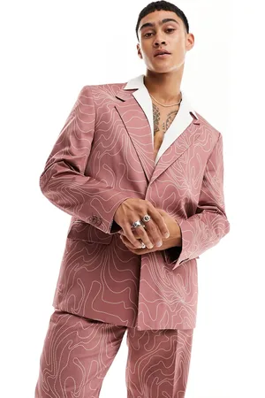 Viggo Contour print suit jacket in