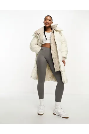 Sixth June Oversized puffer jacket in beige