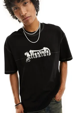 AllSaints Splintered short sleeve crew neck t-shirt in