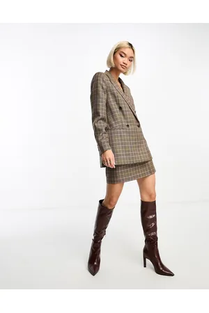 & OTHER STORIES Wool mini skirt in check