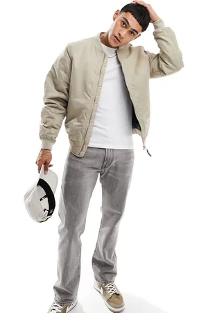Pull&Bear Bomber jacket in ecru