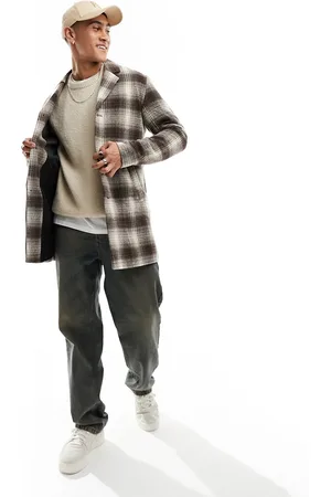 JACK & JONES Overcoat in check