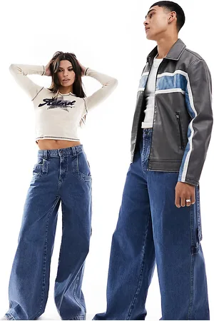 Reclaimed Unisex 90s skate jean in indigo