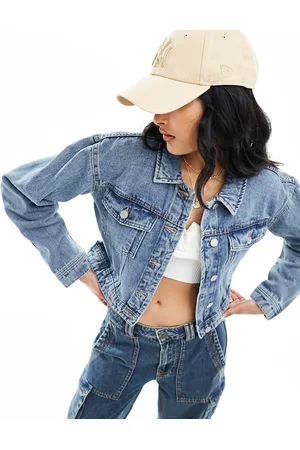 Noisy May Denim jacket in mid wash
