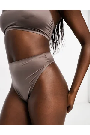 Magic Bodyfashion gloss high leg thong in espresso